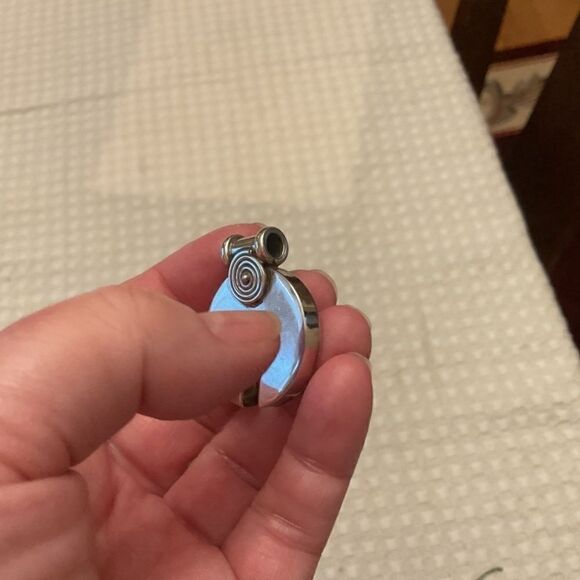 STERLING SILVER 925 ANCIENT GREEK DESIGN SOLID PENDANT - Picture 7 of 11